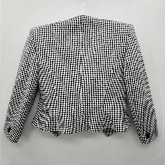 David Hayes‎ Vintage 60s Houndstooth 4 Piece Pleated Maxi Skirt set Outfit Suit - Picture 5 of 16